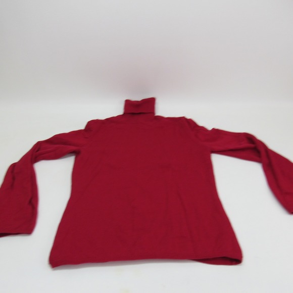 INC International Concepts Womens Turtleneck Sweater Merino Wool Red XL - Picture 1 of 7